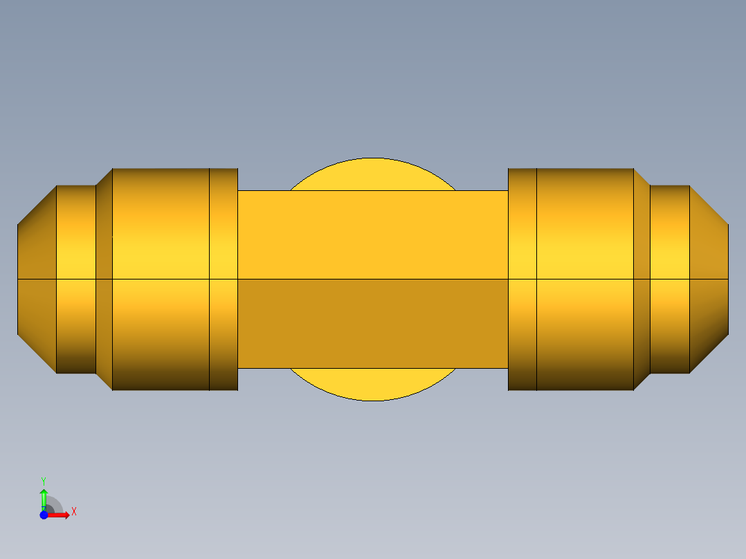 扩口式工业通用硬管接头Male Branch Tee 145F-6-6前视图