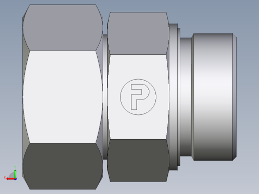 卡套式工业通用硬管接头EO_Swivel_connector_EGE38SREDCF后视缩略图