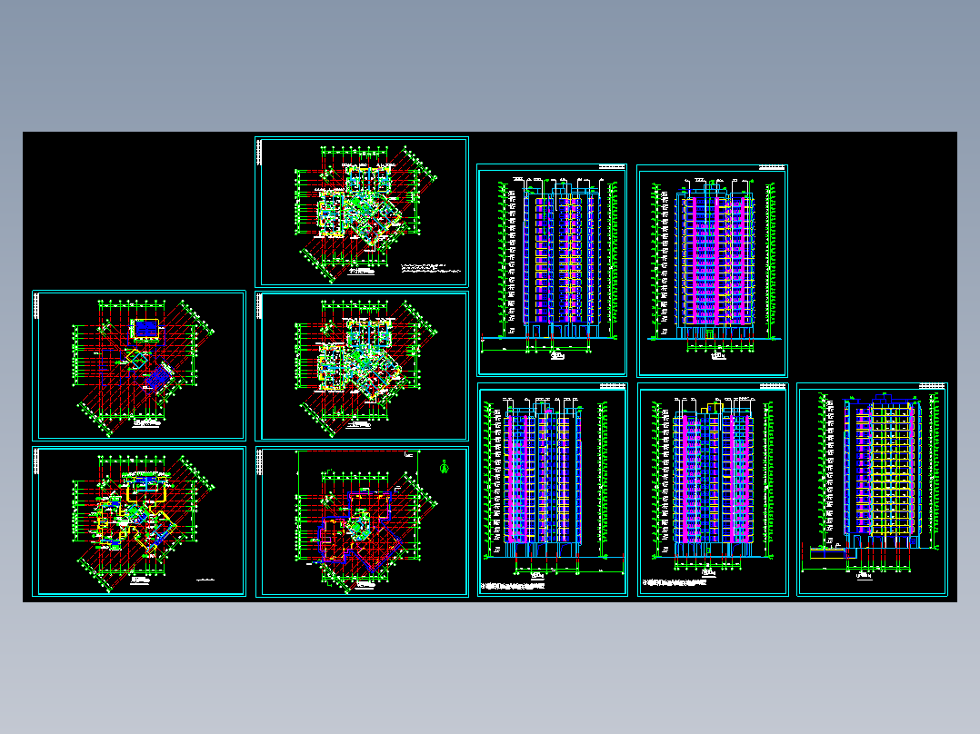 住宅楼平立剖图