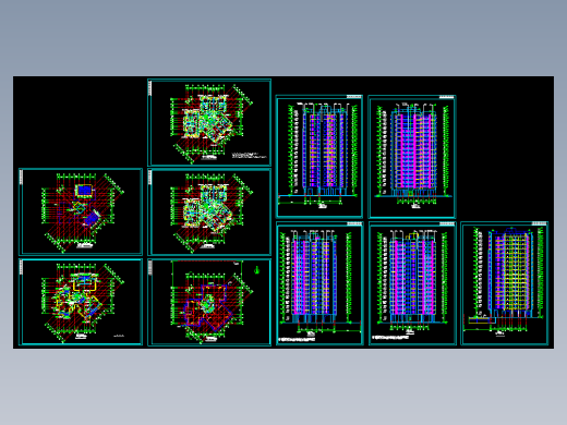 住宅楼平立剖图