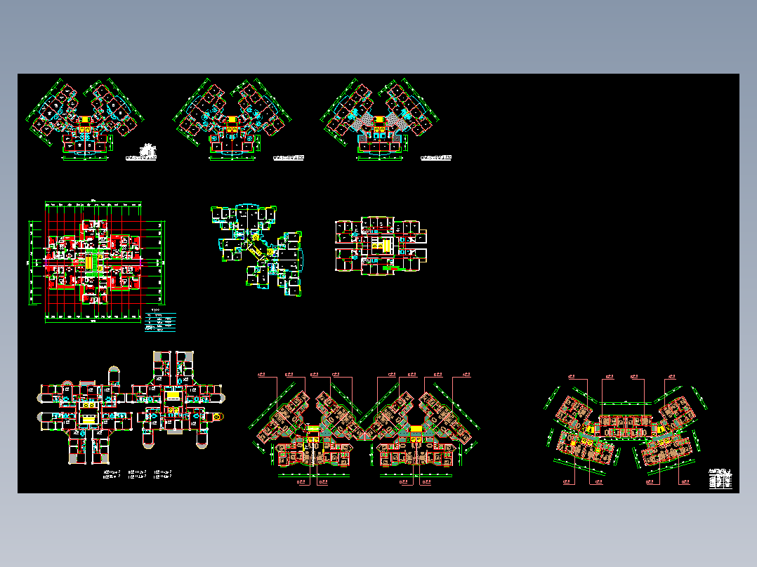 高层住宅户型经典集合1