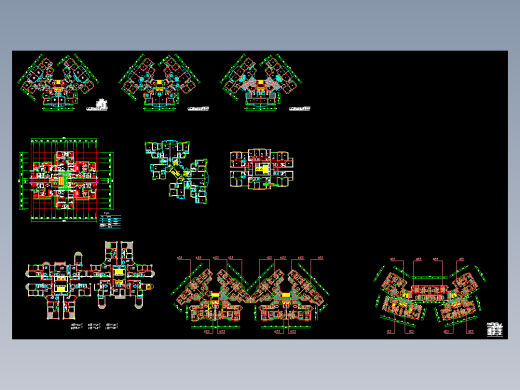 高层住宅户型经典集合1