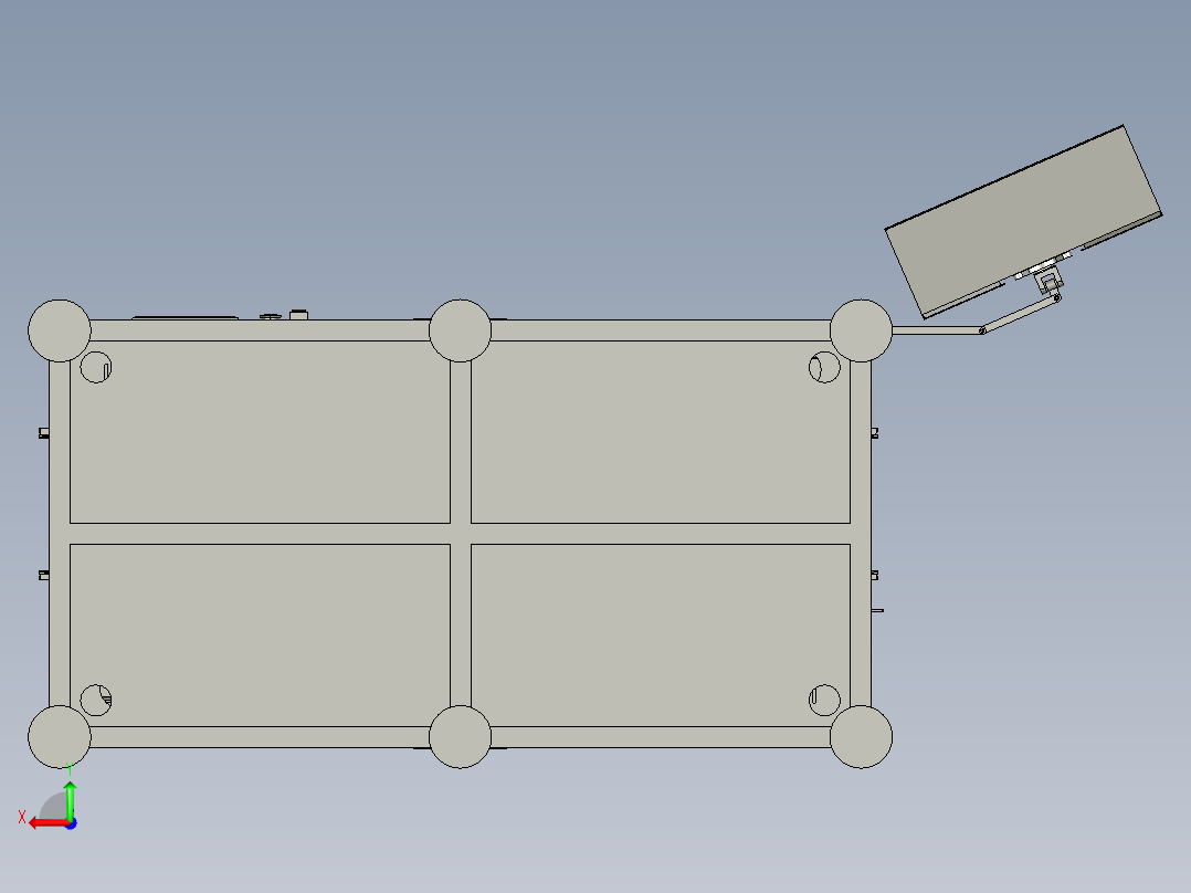 PCB正反面翻板点胶step后视图