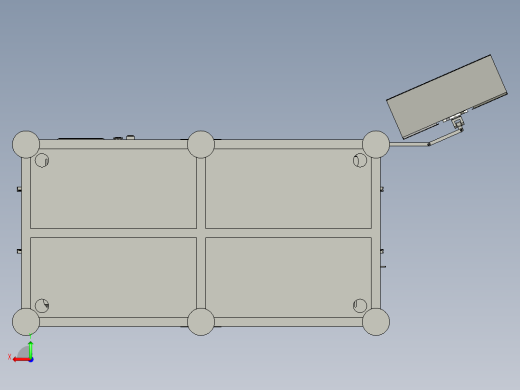 PCB正反面翻板点胶step后视缩略图