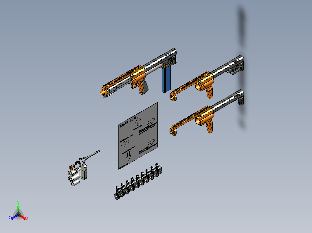 TheLynx山猫 Public 2.02软弹发射器正等轴测图