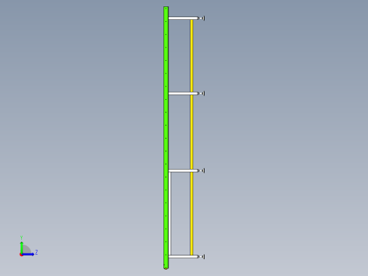 无动力滚筒导向架左视缩略图