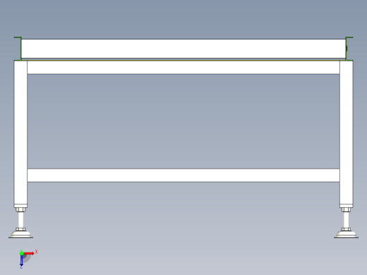 无动力滚筒导向架俯视缩略图