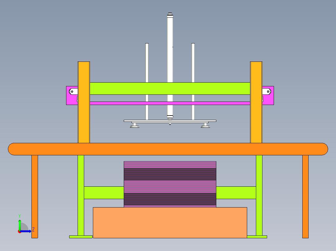 纸板吸取机构左视图