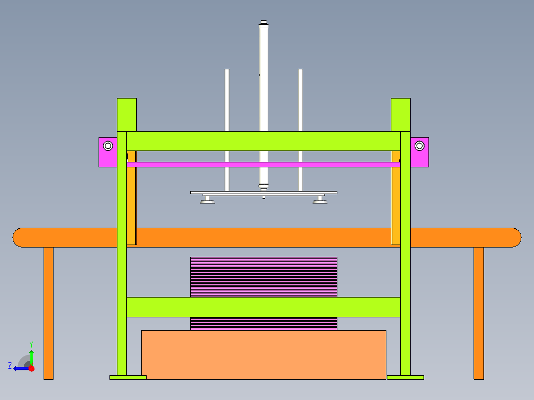 纸板吸取机构右视图