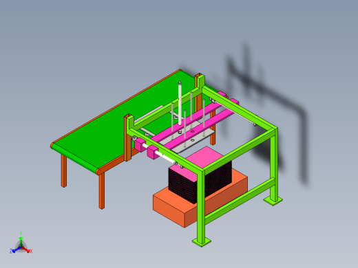 纸板吸取机构正等轴测缩略图