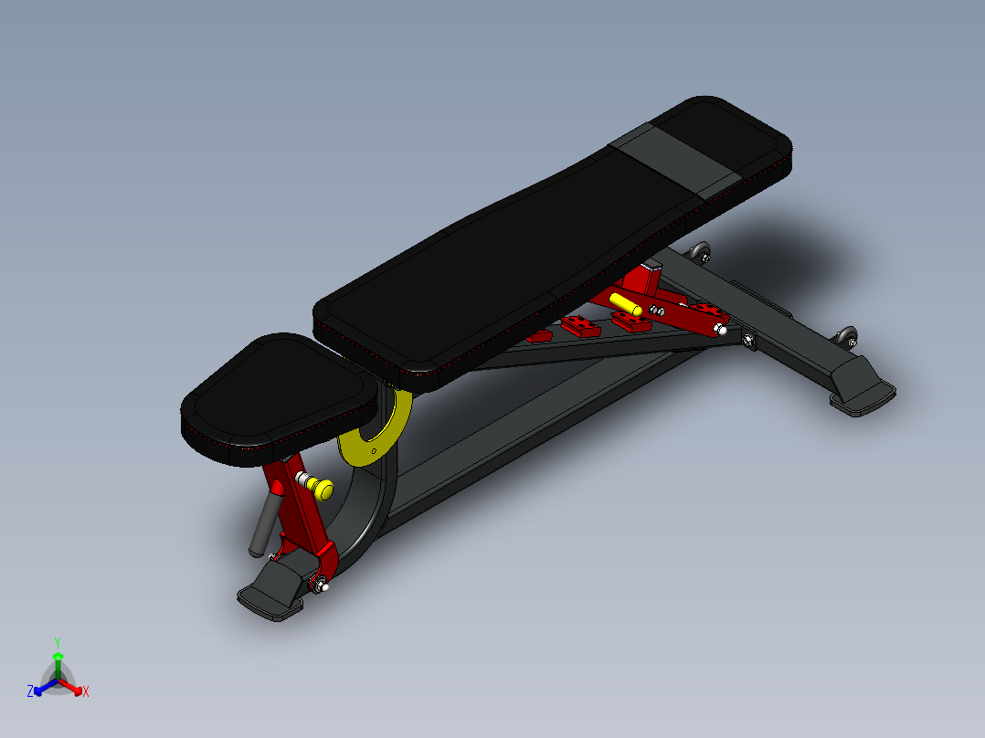健身器材(86)正等轴测图