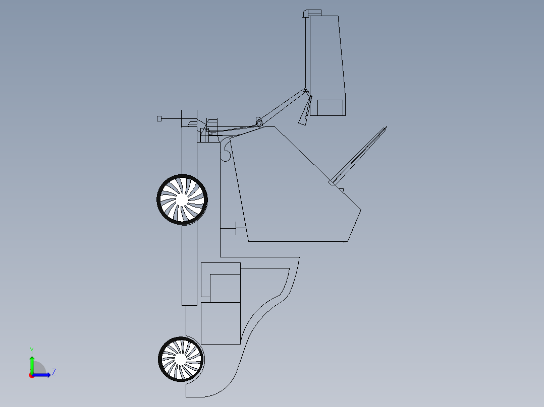 B3003925-自动垃圾拾取器左视图
