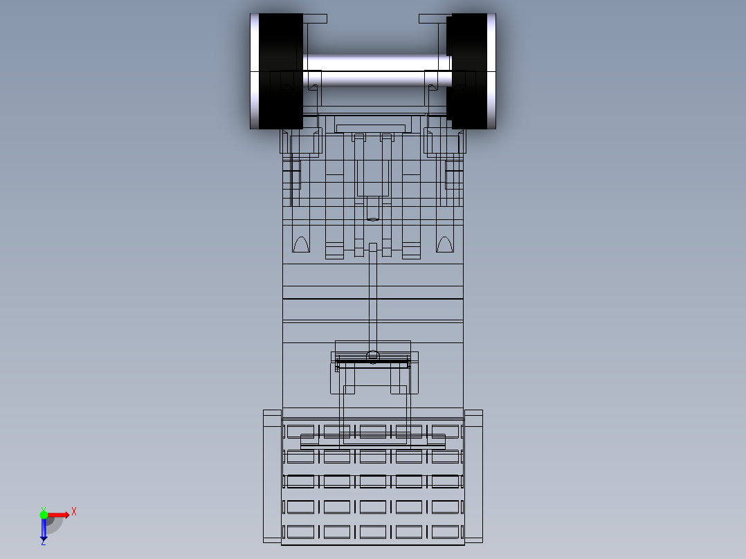 B3003925-自动垃圾拾取器俯视图