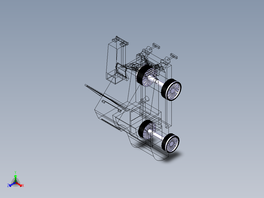 B3003925-自动垃圾拾取器正等轴测图