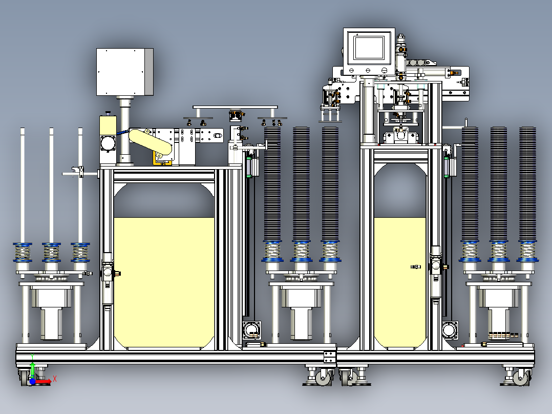 自动密封机前视图