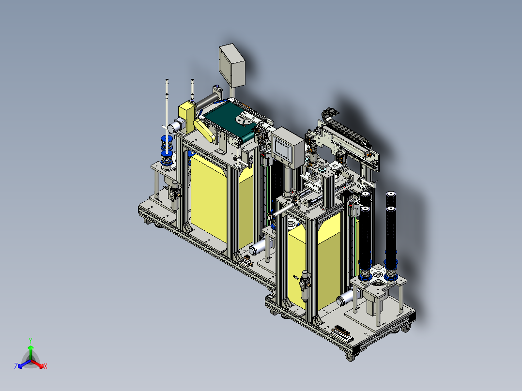 自动密封机正等轴测图