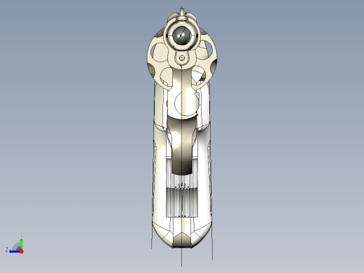 手枪左轮冲锋枪老式狙击步枪设计3D图纸smith-wesson-chiefs-special-38-spl-model-36-ca-1950 stp igs x_t右视缩略图