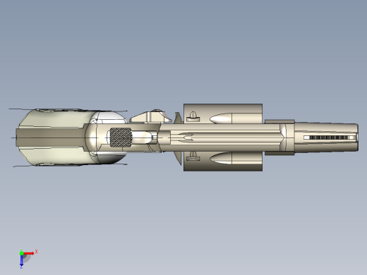 手枪左轮冲锋枪老式狙击步枪设计3D图纸smith-wesson-chiefs-special-38-spl-model-36-ca-1950 stp igs x_t俯视缩略图
