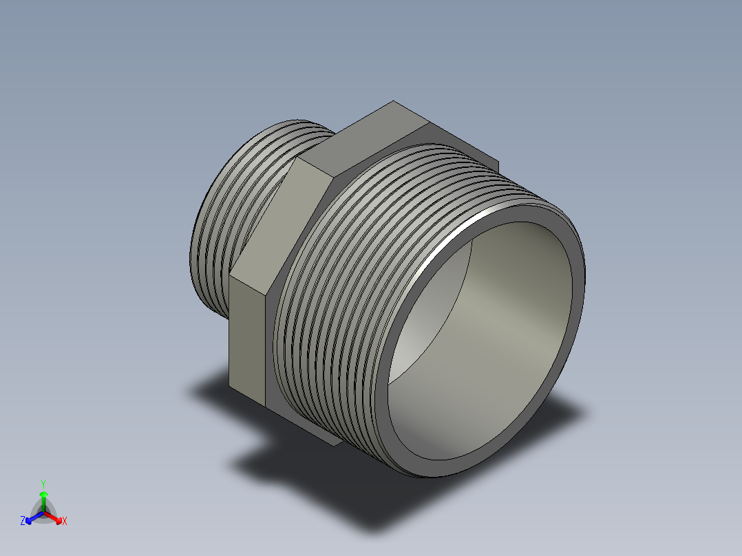 螺纹管对丝-六角异径 DN50-DN32