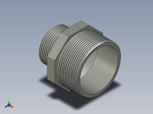 螺纹管对丝-六角异径 DN50-DN32