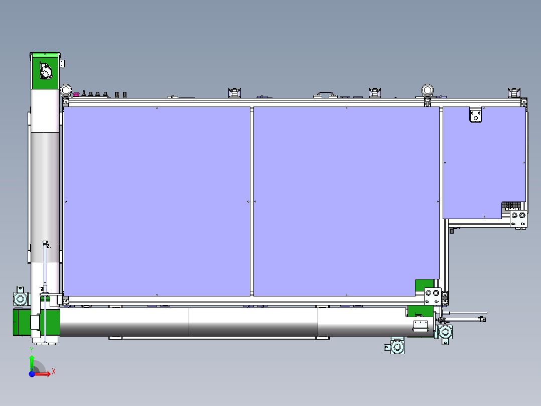 汽车安全带自动装配设备前视图