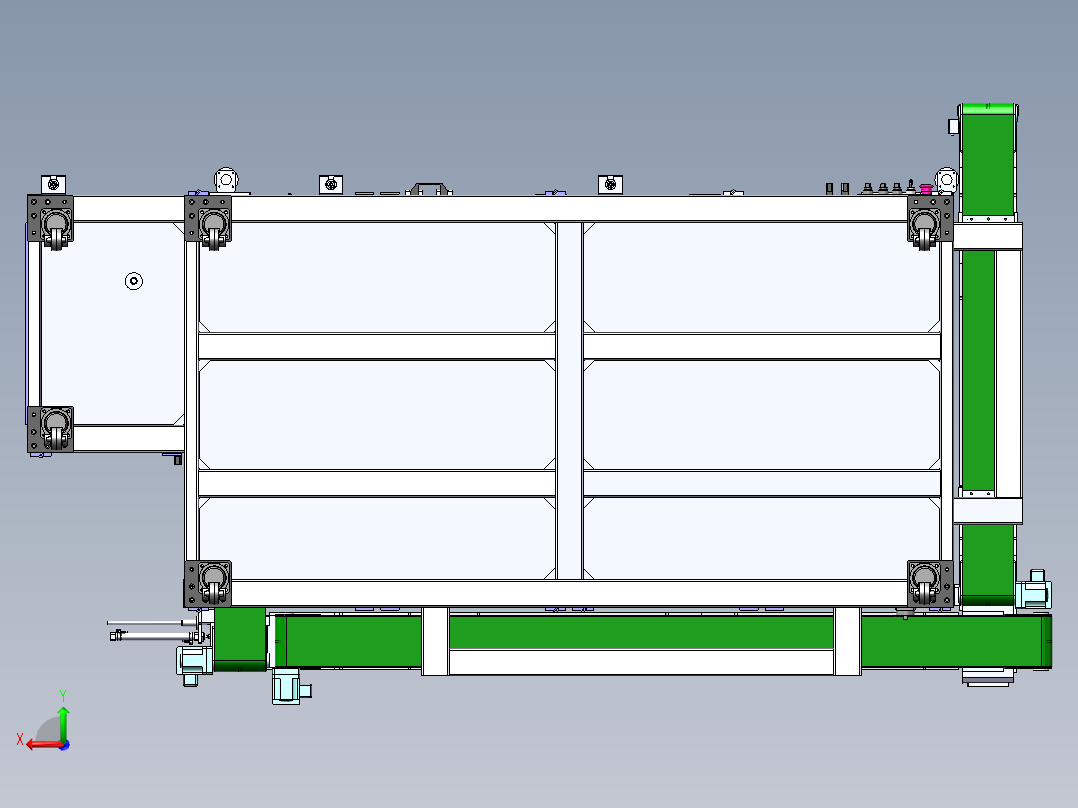 汽车安全带自动装配设备后视图