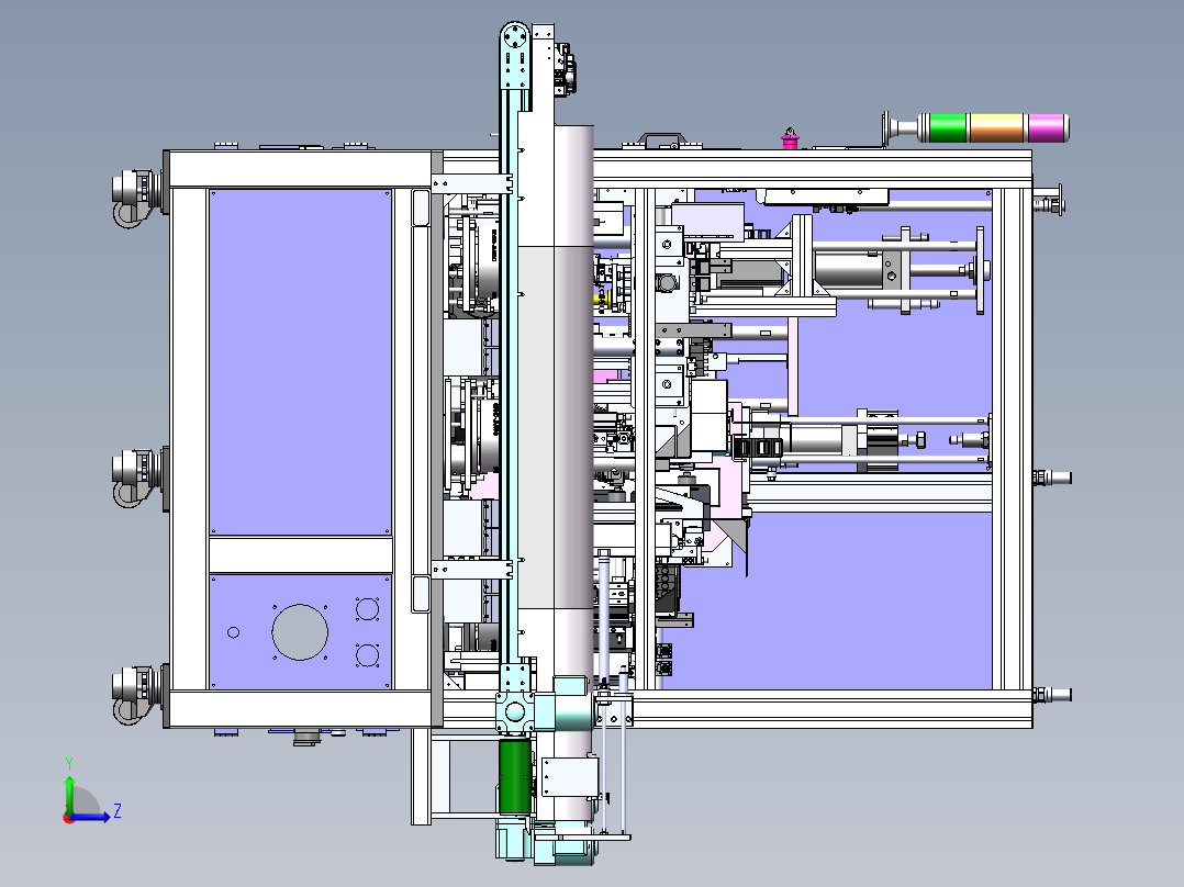 汽车安全带自动装配设备左视图