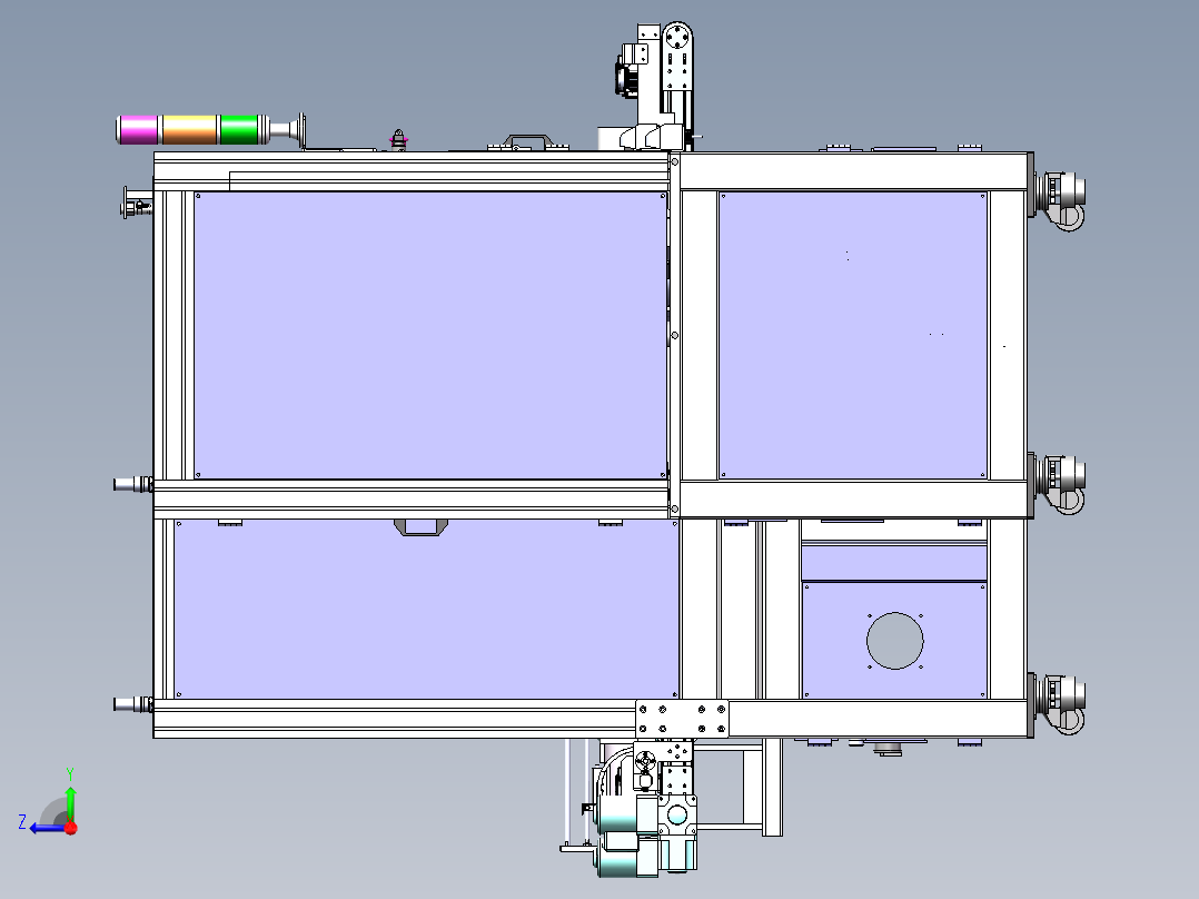 汽车安全带自动装配设备右视图