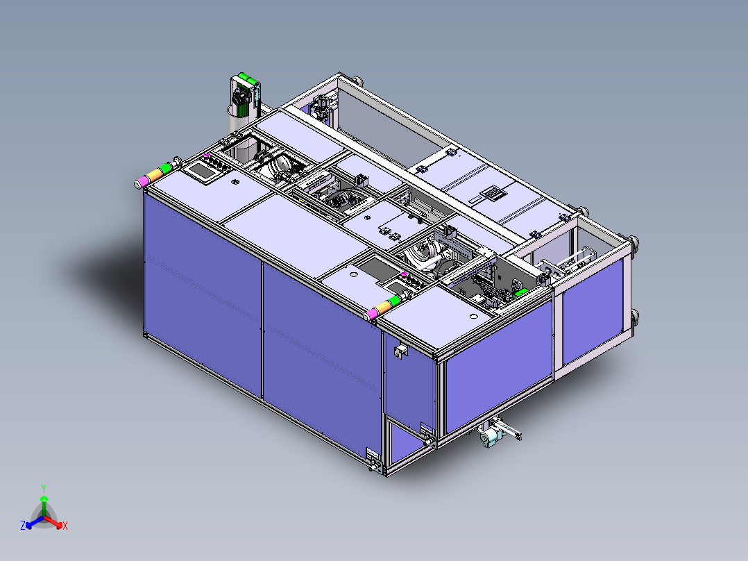 汽车安全带自动装配设备正等轴测图