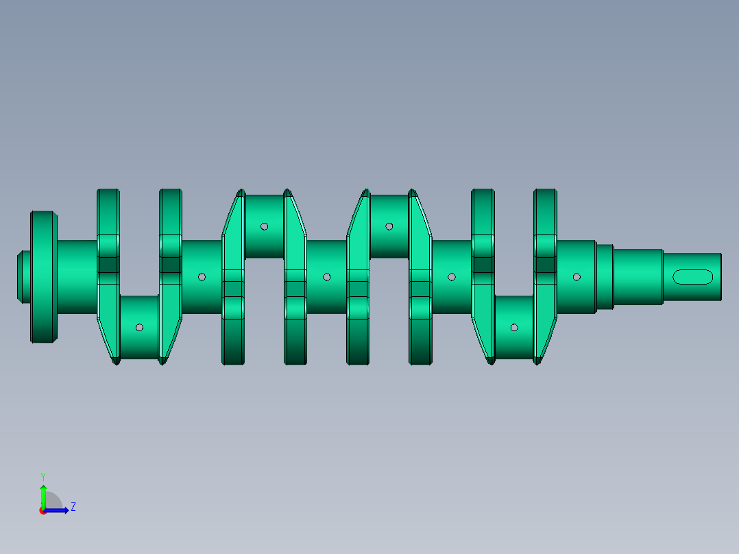 EA211发动机活塞连杆曲轴-1620378--80左视图