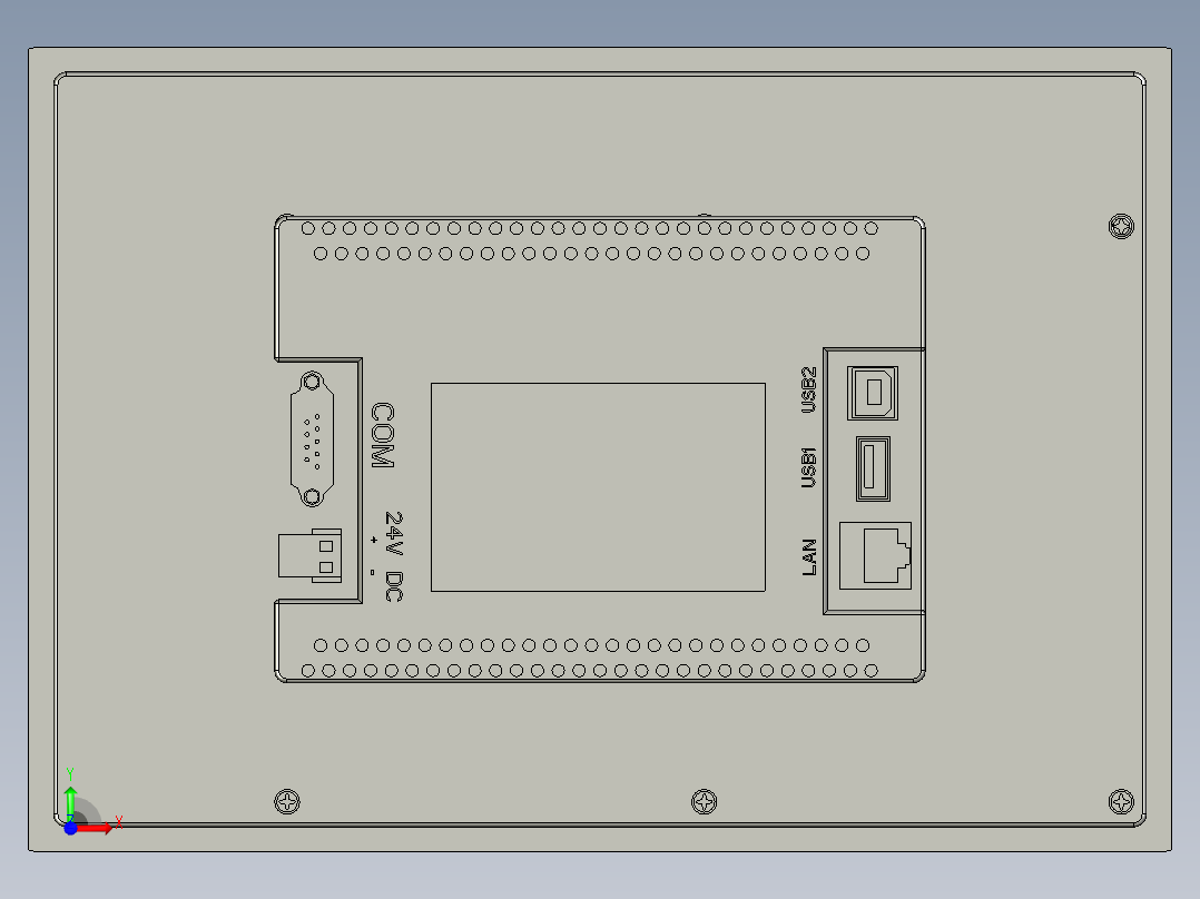 昆仑通态泰触摸屏TPC1062kx-V21前视图