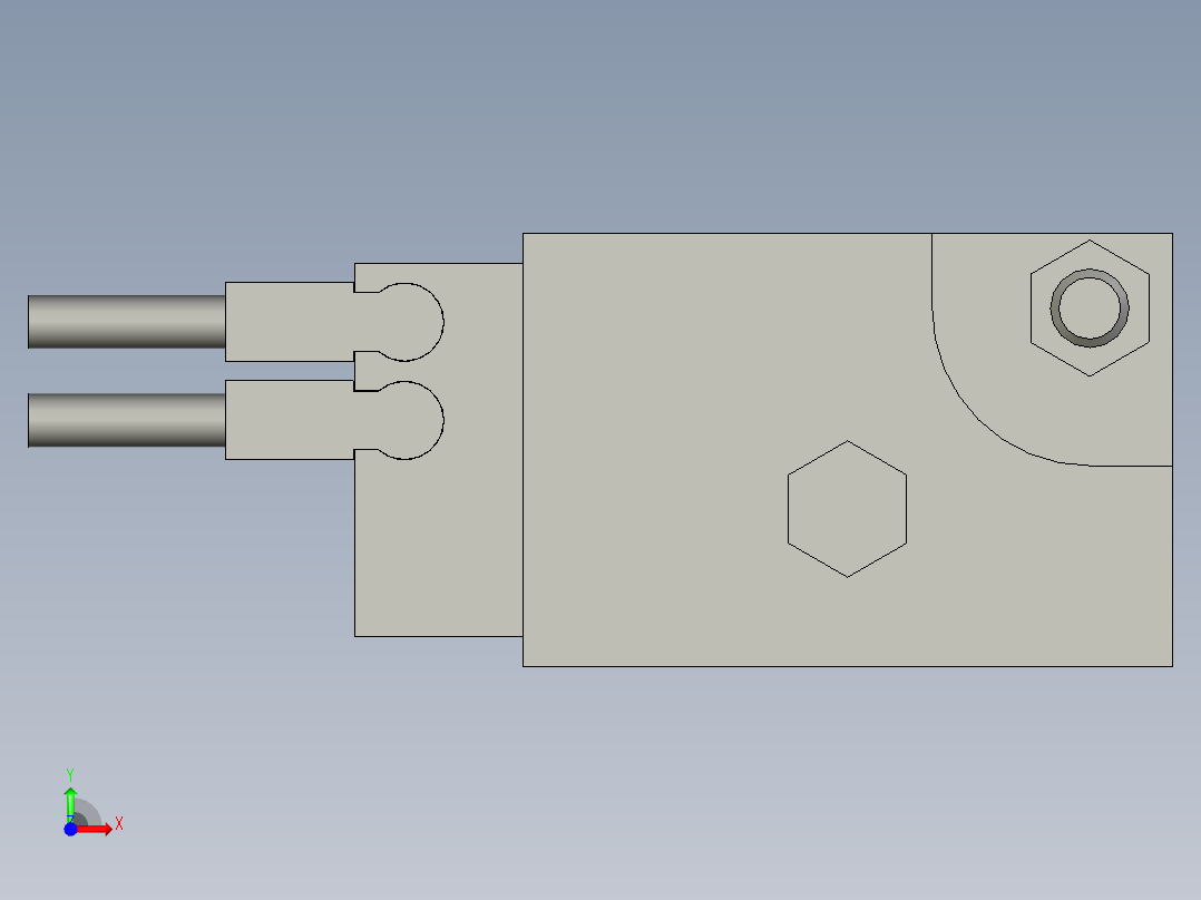 23LM001標準件-氣缸滑台-缸體-MXP12-15C-A93V(0)前视图