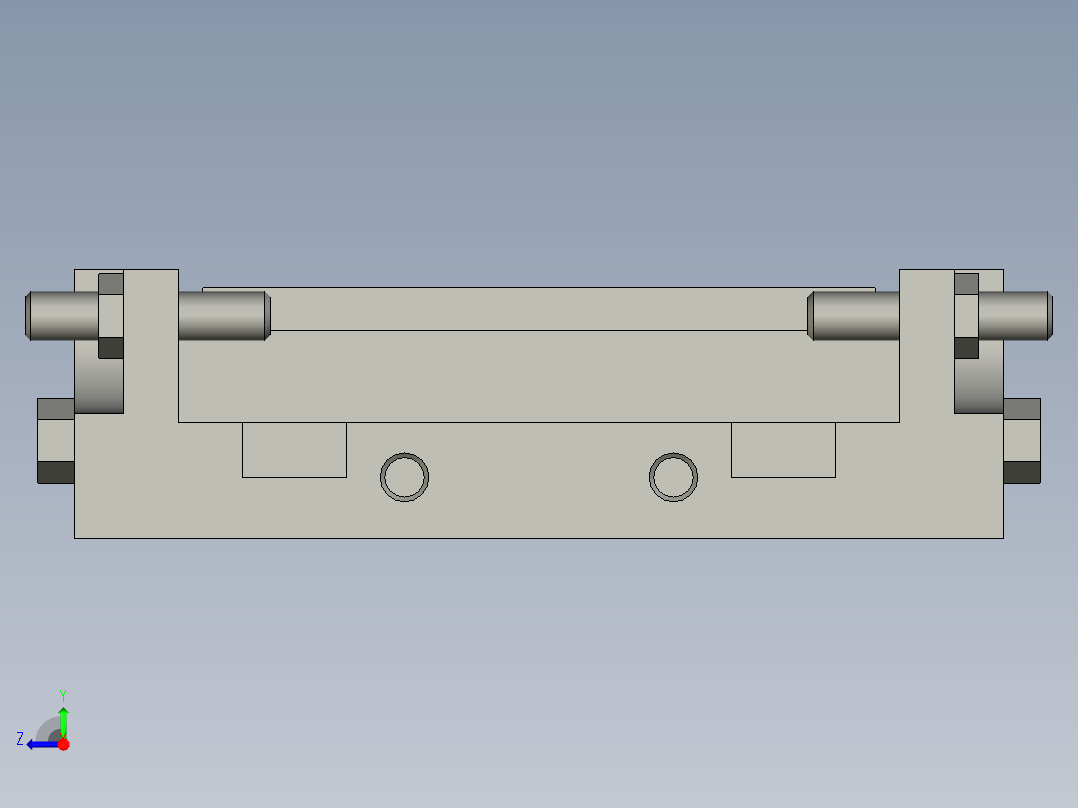 23LM001標準件-氣缸滑台-缸體-MXP12-15C-A93V(0)右视图
