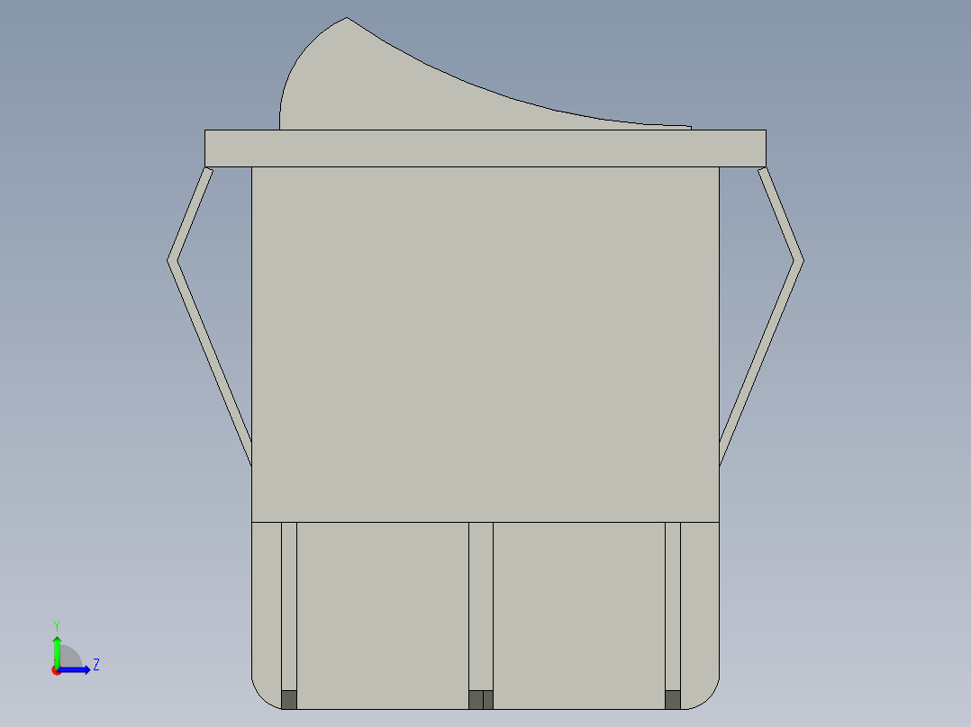 进退开关25x31-6脚3档红色左视图