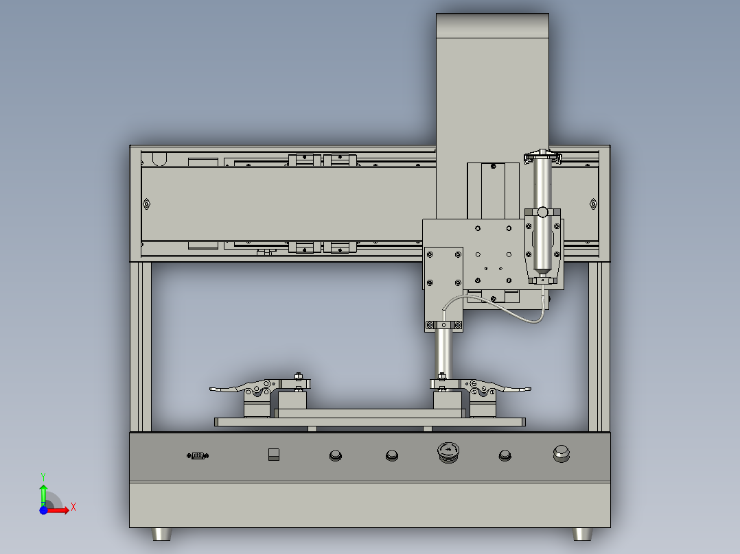 加工用焊锡膏涂覆装置前视图