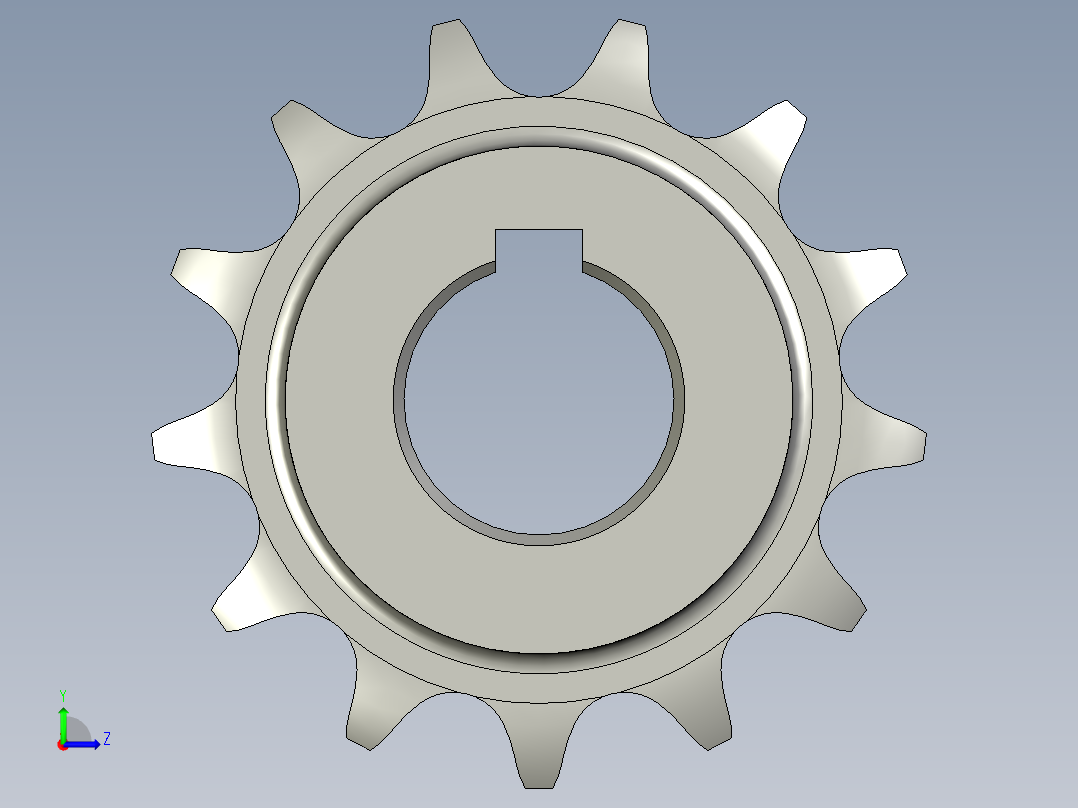 主动链轮10A-13T左视图
