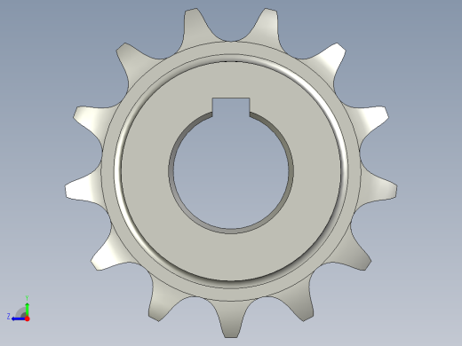 主动链轮10A-13T右视缩略图