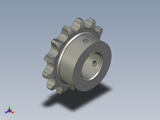 主动链轮10A-13T正等轴测缩略图