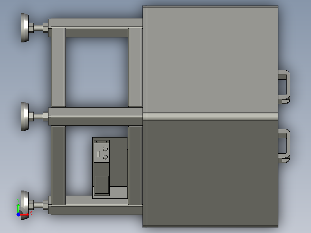 BBBB-负极片分料组件前视图