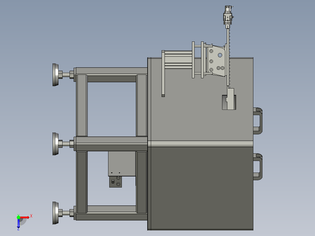 BBBB-负极片分料组件俯视图