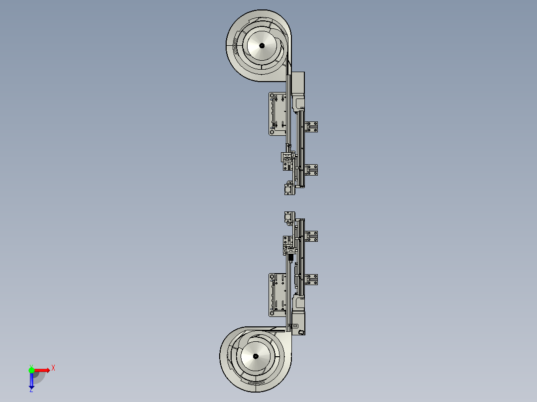 夹卡簧部分俯视图