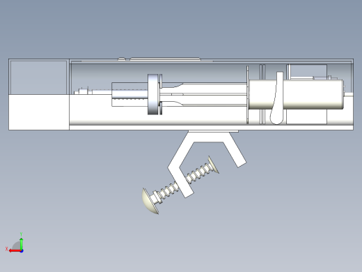 定量注射器三维模型后视缩略图
