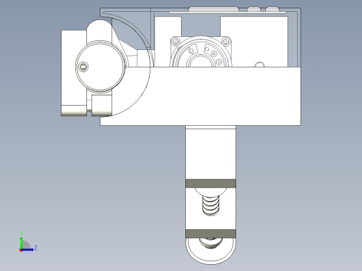 定量注射器三维模型左视缩略图