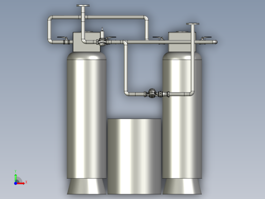 软化水装置组装模块前视缩略图