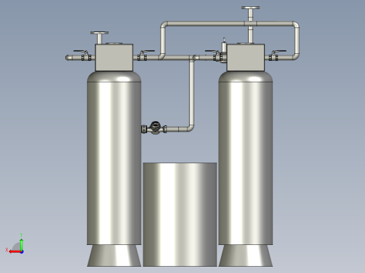 软化水装置组装模块后视缩略图