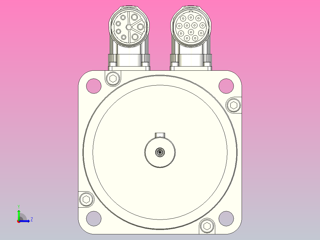 FESTO伺服马达EMMS-AS-100-SK-HS-RRB左视图
