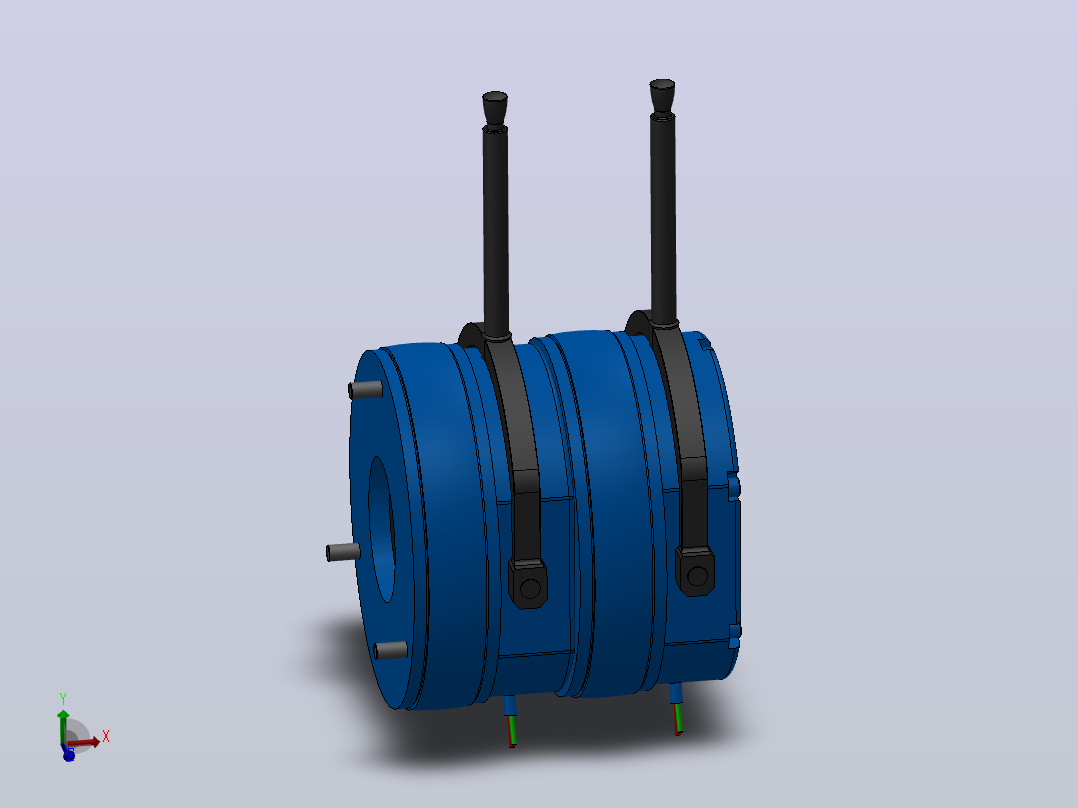 MD-D型电磁圆盘式制动器_MD12-D-25-RL-DC24V主视图