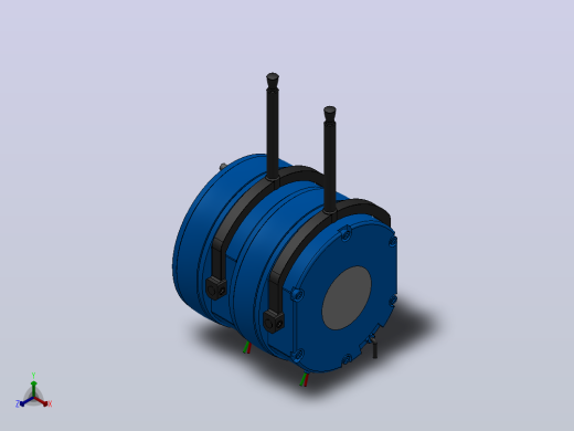 MD-D型电磁圆盘式制动器_MD12-D-25-RL-DC24V正等轴测缩略图