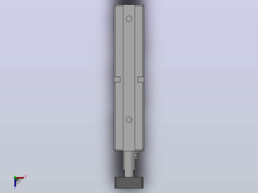 TN系列经济型双轴气缸[TN-16X50-S]俯视图