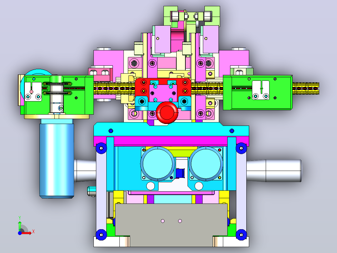 凸轮插针模组前视图